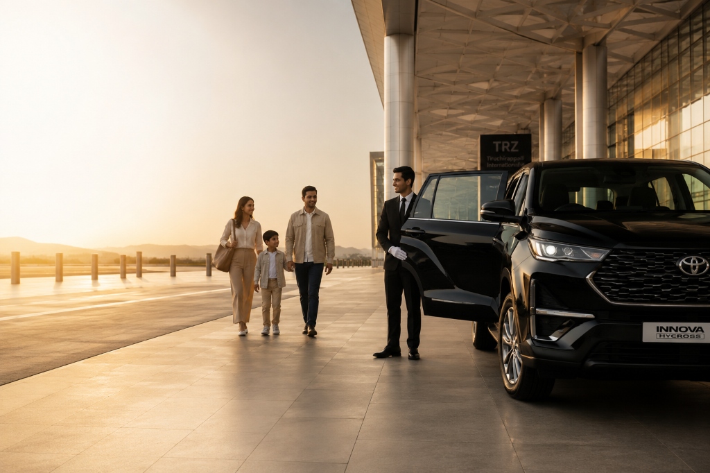 A chauffeur waiting